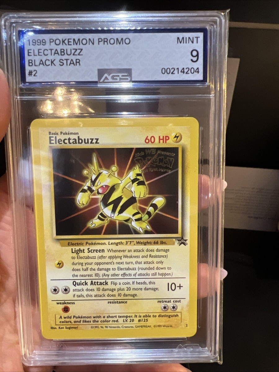 1999 electabuzz pokemon card value 1999 POKEMON BASE SET 1ST EDITION #20 ELECTABUZZ PSA 10