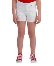 LEVI'S Big Girls Girlfriend Mid Rise Shorts White PICK SIZE