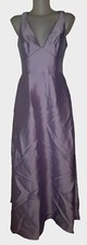 NWT David’s Bridal Sz 2 Iris Lavender Long Maxi Mikado Tank Preppy Formal Dress