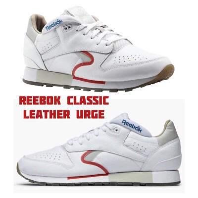 REEBOK CLASSIC LEATHER WHITE/ COOL GREY-Top Sneaker-Neu mit Karton/Gr-44