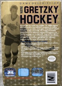 Wayne Gretzky Hockey Nintendo NES 1990 video game original box cartridge booklet