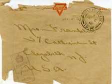 SOLDIERS MAIL: AMERICAN EXPEDITIONARY FORCE - 1918 - COVER -RARE - NAG108