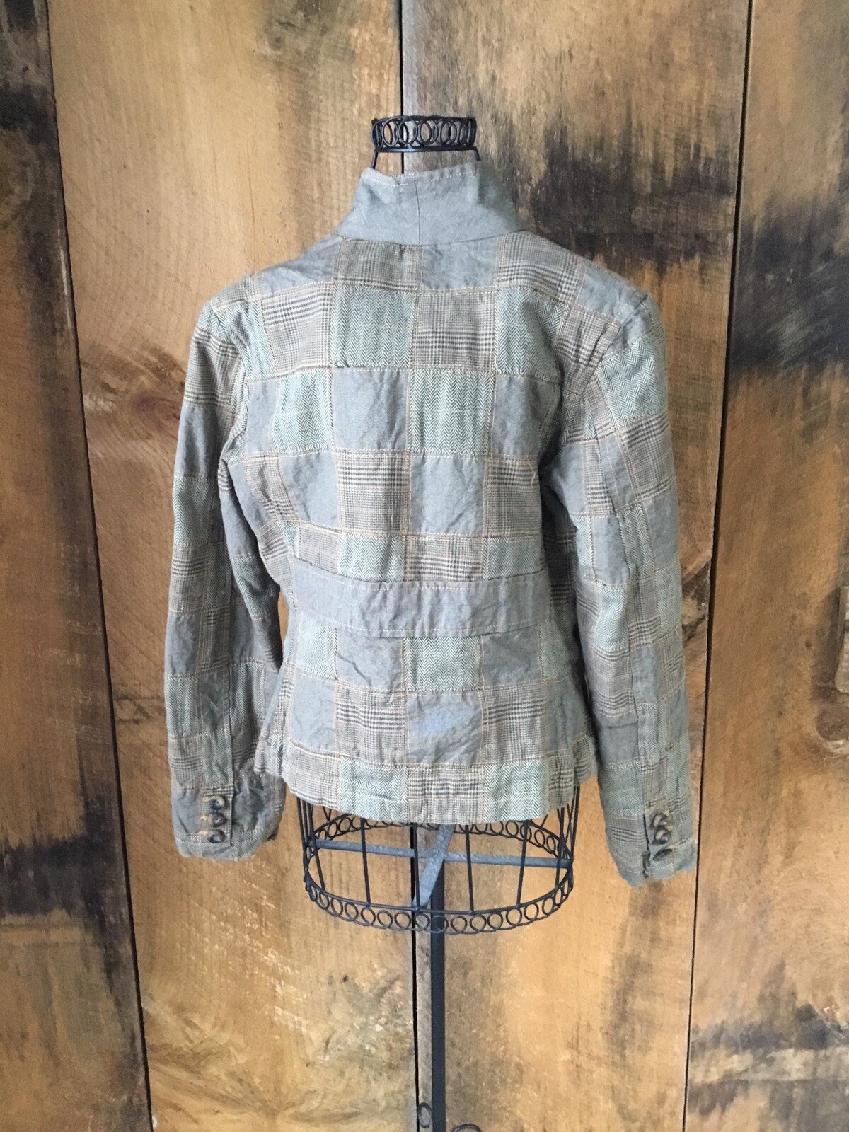 GAP PATCHWORK COTTON BLAZER/JACKET S - image 2