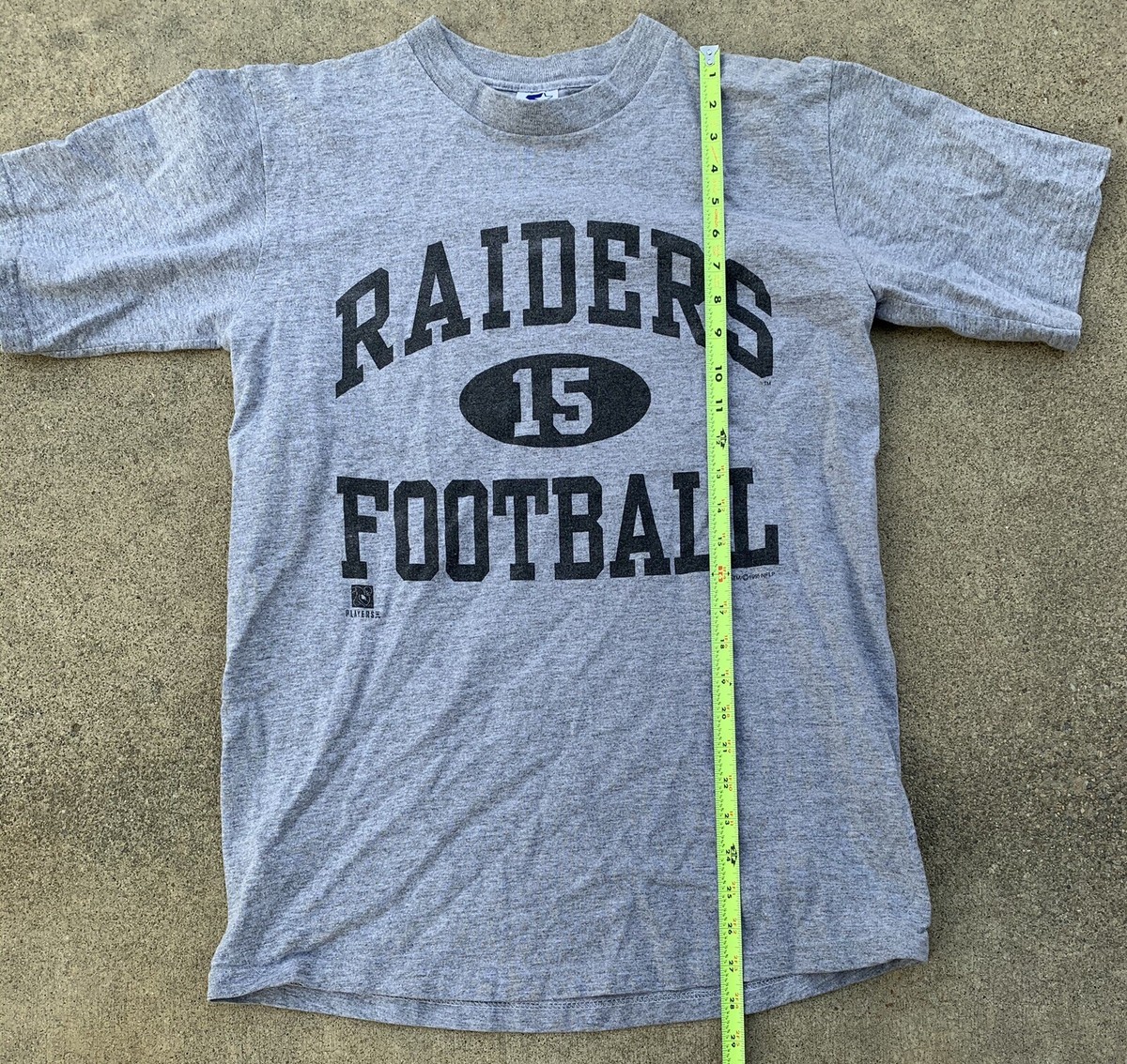 Vintage Raiders Football 15 T Shirt c 1995 NFLP Starter 1990s 90s