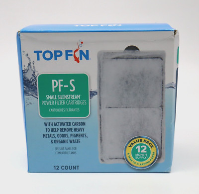 Top Fin Silenstream PF-S Refill for PF10 Power Filters 5.5in x 3.1  12Count  NEW