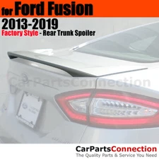Primer Unpainted Rear Trunk Spoiler Deck Wing For 13-19 Ford Fusion Sedan 4 Dr