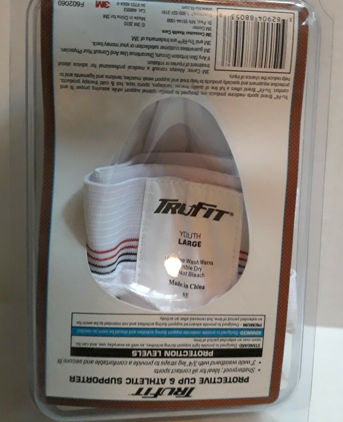 TRUFIT PROTECTIVE CUP & ATHLETIC SUPPORTER YOUTH LARGE ELASTIC BAND 25