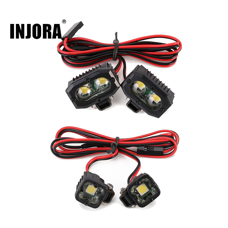 RC Auto LED-Scheinwerfer & Rücklichter Für TRX4-M – Weiß/rot | 1/18 Maßstab, Perfektes Upgrade