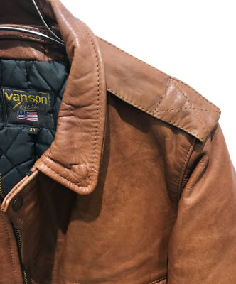 Brand: VANSON / A-2 leather flight jacket 16000A01 / Tag size: 38