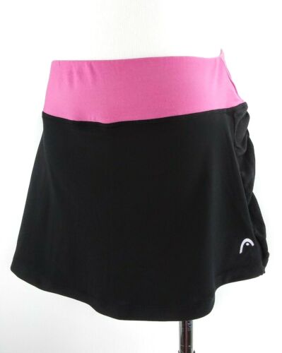 Head Skort Pull On Womens S Black Pink Stretch - Picture 1 of 7