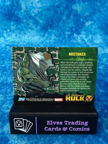 The Incredible Hulk SINGLE Non-Sport Trading card by Topps 2003 MARVEL - Picture 72 of 148