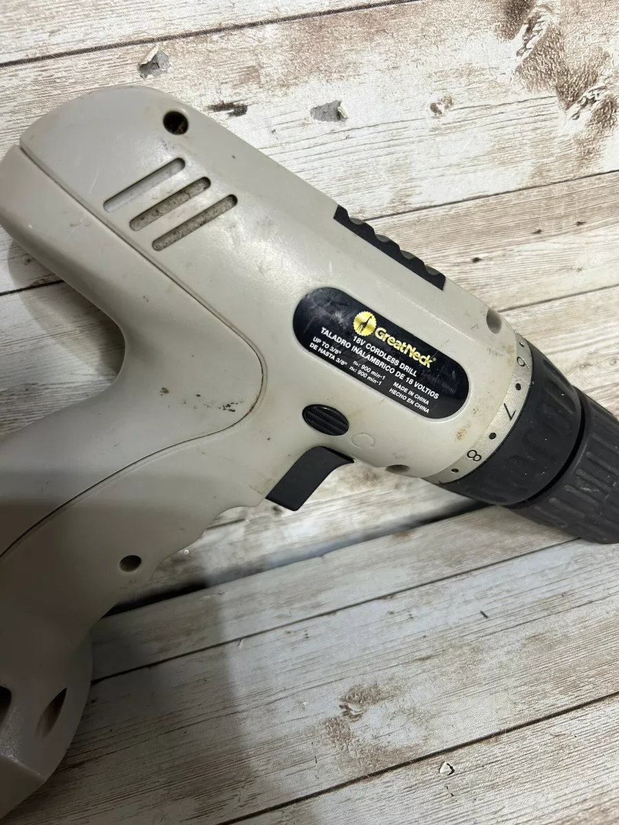 GreatNeck 18v Cordless Drill No Battery See Photos eBay