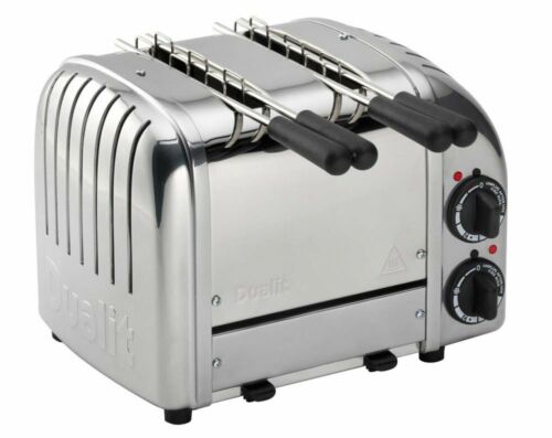 Dualit Retro Style Two 2 Slot Sandwich Toaster Polished Stainless Steel 21056 - Picture 2 of 4