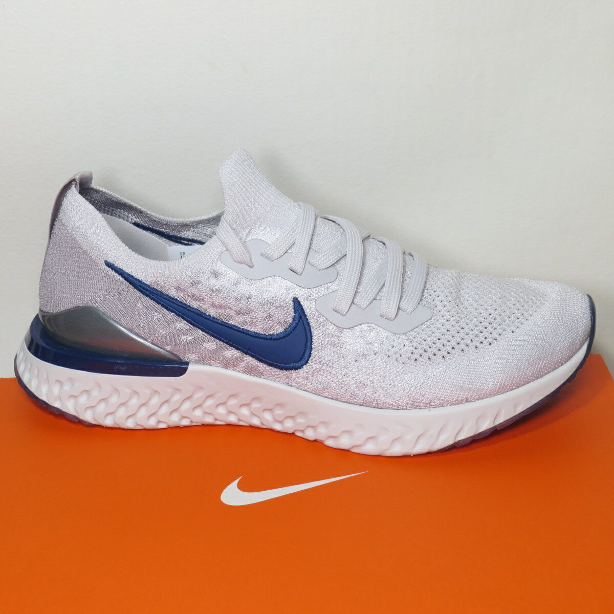 Size 11 - Nike Epic React Flyknit 2 Vast Gray Coastal Blue for sale online  | eBay