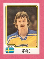 Hardy Astrom Goalie Team Sweden Sverige 1979 Panini Hockey Sticker NM/M #185