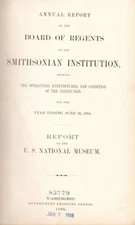 The Report of the U. S. National Museum, Smithsonian Annual Report 1894