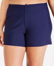 1763 Island escape Plus Size Swim Shorts NAVY sz 18W new