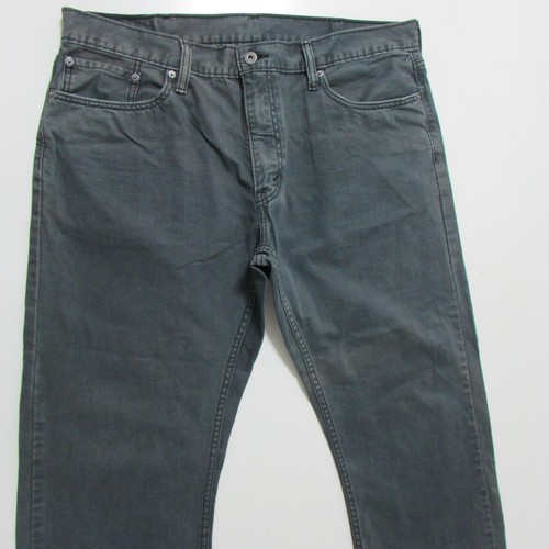 Levi's 514 Jeans Mens Size W38 L32 Slim Straight Fit Black Denim