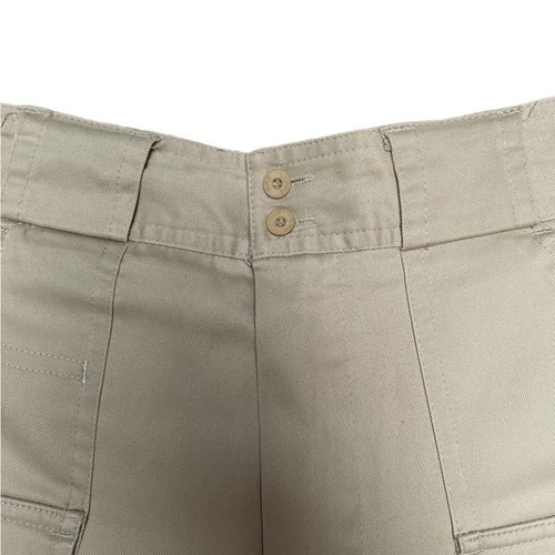 Lands End Cargo Shorts Women 12 Outdoor Hiking Safari Stretch High Rise Khaki - Picture 3 of 10