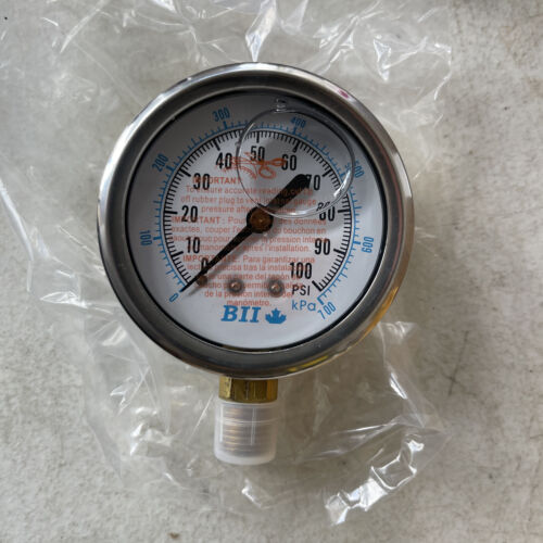 Boshart Industries PG25-100-GNL No Lead Pressure Gauge Glycerine Filled - Picture 3 of 3