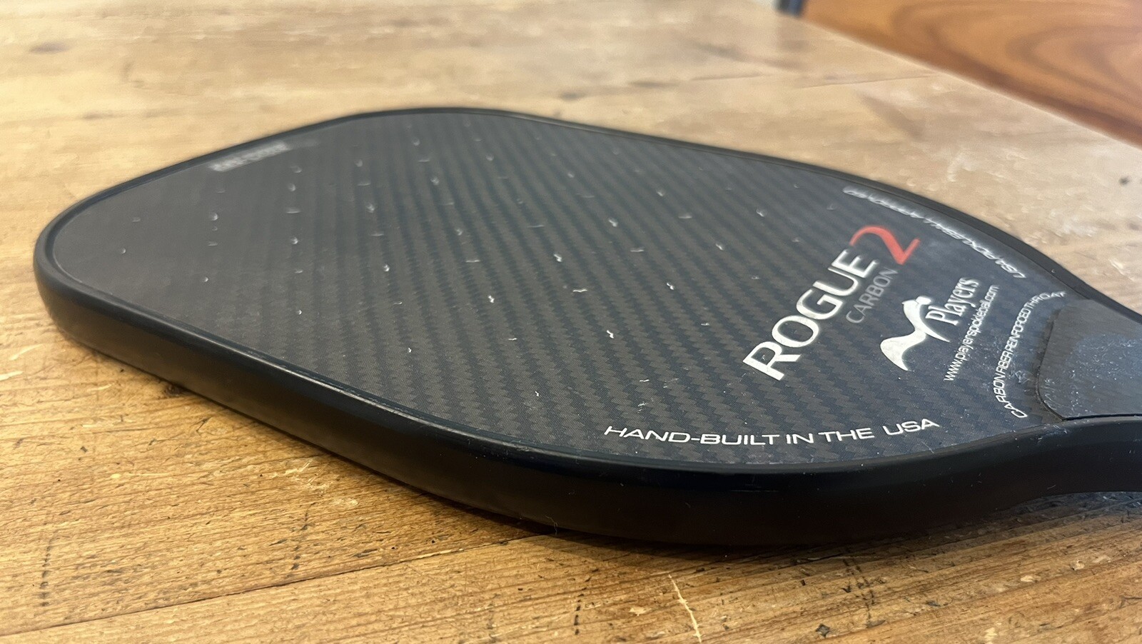 Rogue 2 Carbon Pickleball Paddle By Players W Vibration Damping. Gel