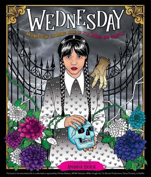 Wednesday: Morbid & Ghastly Coloring Book Paperback