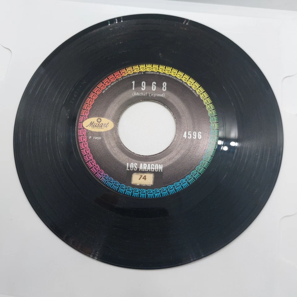 Los Aragon Cuello de Tortuga / 1968 45 Vinyl Record VG - Image 2 of 2