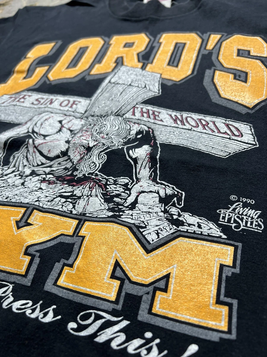 LORD´S GYM 1990年製ヴィンテージ キリスト ジーザス 十字架 新品同様