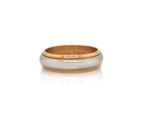 Milgrain Wedding Band Ring in 18K 
