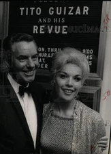 1964 Press Photo Bandleader Mel Arvin with singer Lilia Guizar - hcp20272