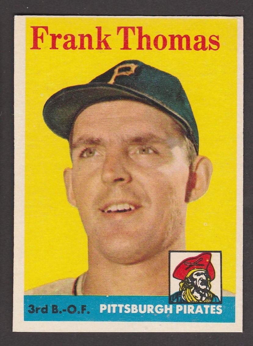 マルお 1958 TOPPS BASEBALL # 409 FRANK THOMAS INV J2127 | eBay