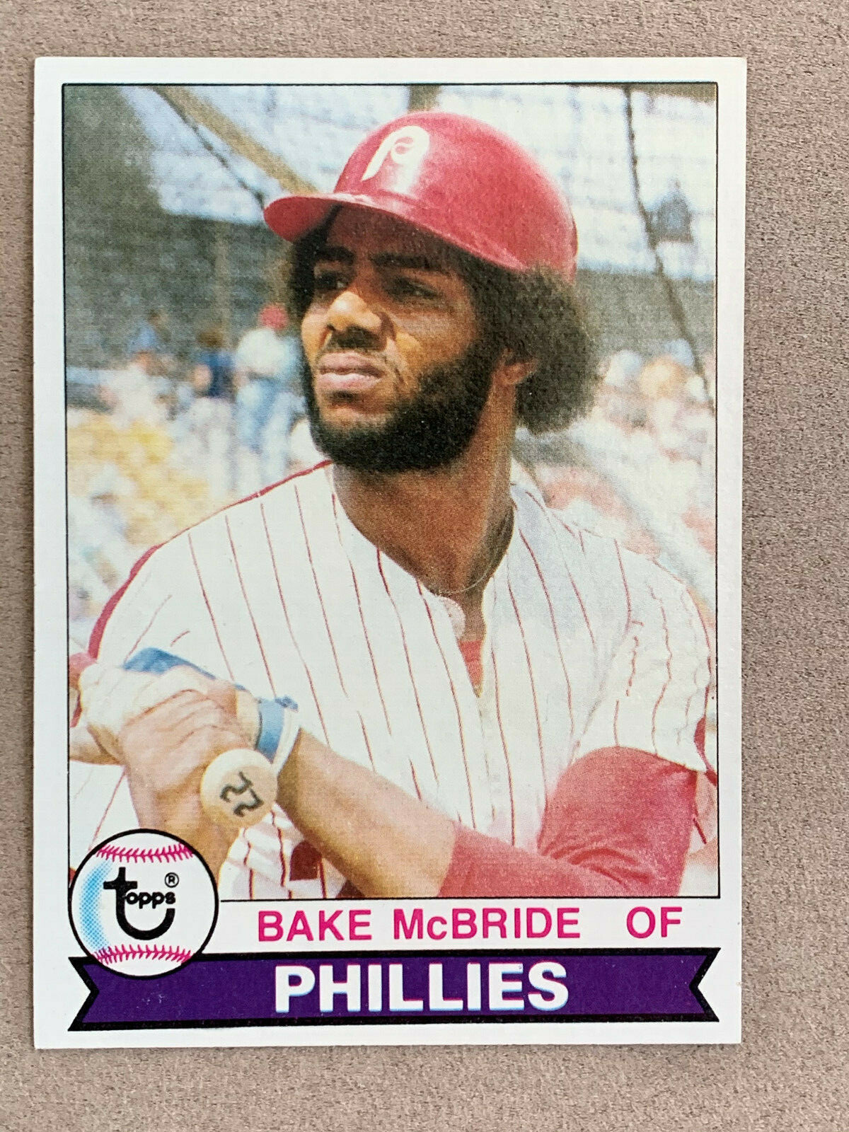 1979 Topps Bake McBride Baseball Card #630 Philadelphia Phillies NMMT Free Ship!