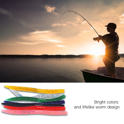 Esche in silicone morbido 13,5 cm 8 g da pesca viva Trota vermi esca artificiale verme - Foto 8 di 9