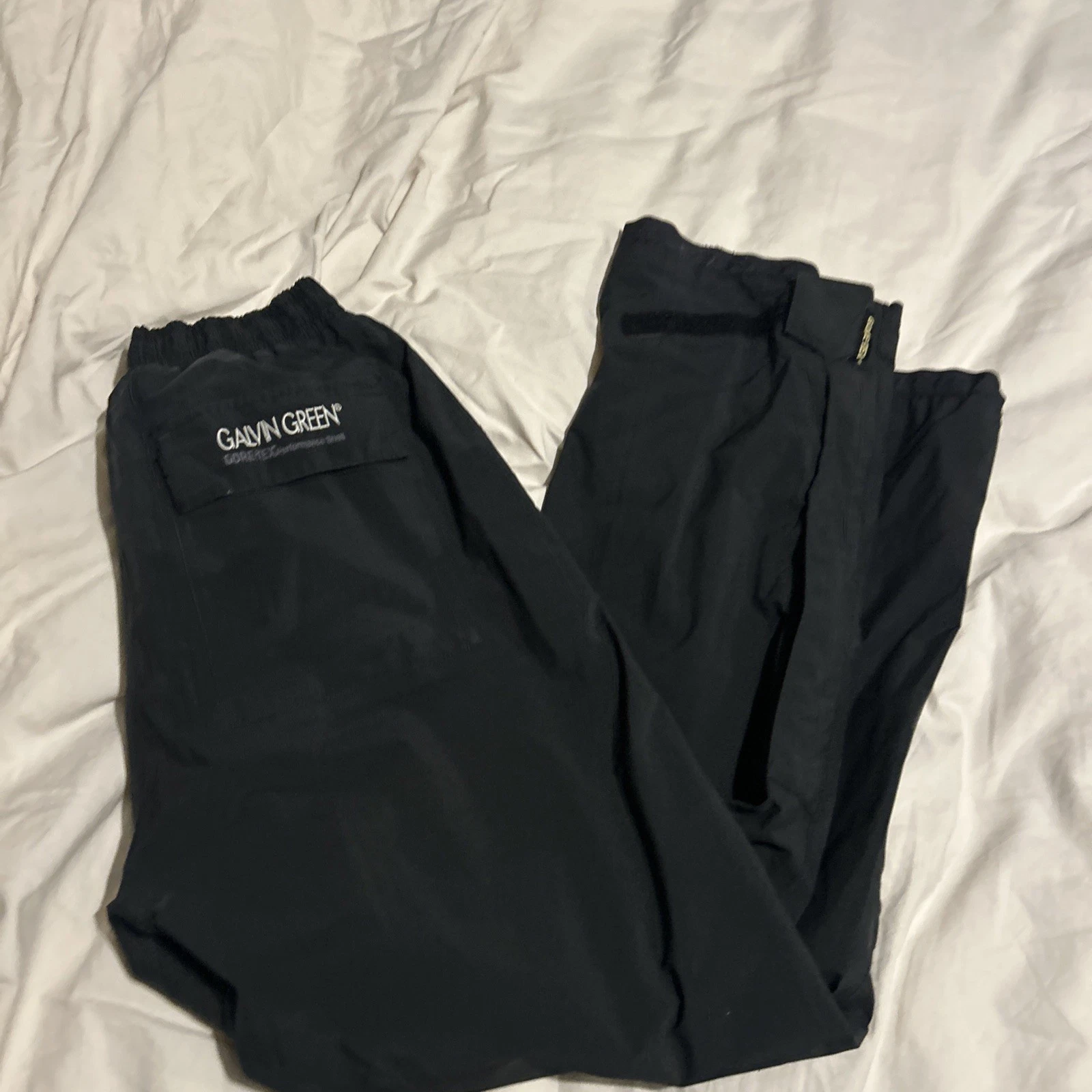 Galvin Green Black Waterproof Golf Gore-Tex Trousers - Size XS 28W 30L