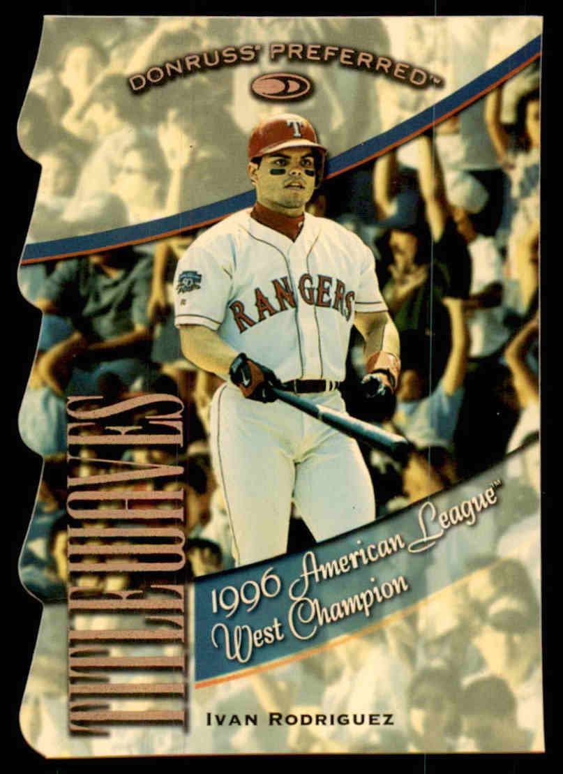 1998 Donruss Preferred #15 Ivan Rodriguez #/1996 Title Waves
