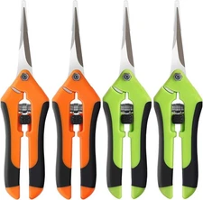 4 Snips Gardening Shears Set Tool Steel Scissors Garden Pruning Plants Pruners