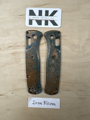 Nodak Custom  Iron Bloom  Shipwreck Copper Benchmade 533 Mini Bugout Scales