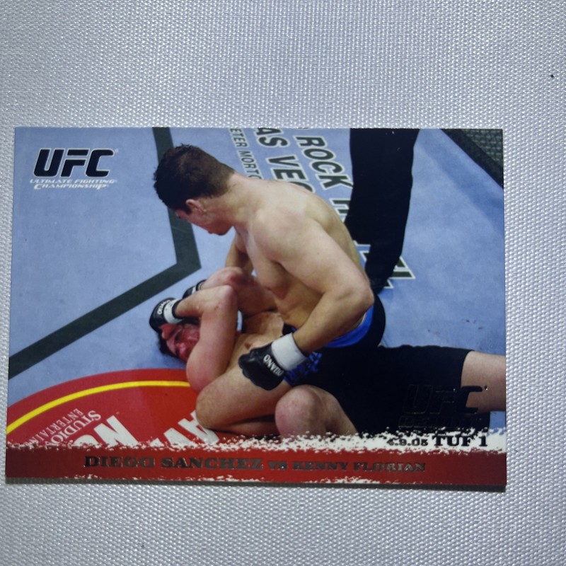2009 Topps UFC Round 1 - Diego Sanchez Kenny Florian Rookie (RC) NM