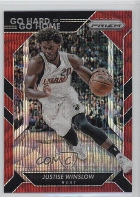 2016-17 Panini Prizm Go Hard or Go Home Ruby Wave Prizm Justise Winslow #12 r8l