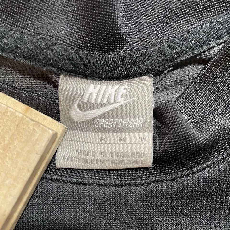 Vintage Nike Shirt Mens Medium Black Center Swoosh Athletic Mesh Basketball Y2K - Image 4 of 4