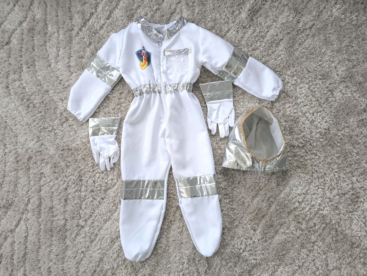 S⭐︎ Astronaut Halloween Cosplay Costume Size SMALL Unisex Child White