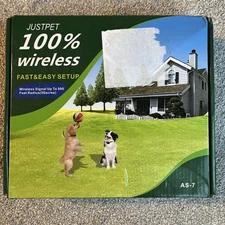 Justpet AS-7 100% Wireless Pet Protection System Wireless Dog Fence - Open Box