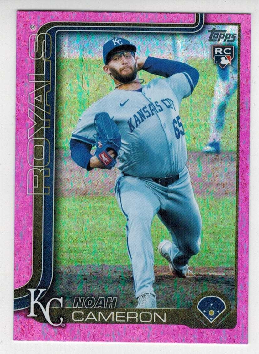 2025 Topps Update Noah Cameron RC Pink Holo Foil SP #US65 Kansas City Royals