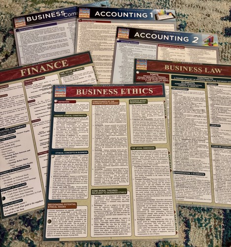 Bar Charts Laminated Quick Study Business Bundle (6) Reference Guides