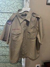 Vented Microfiber Poly Boy Scout BSA UNIFORM SHIRT Ladies XL New Style O74