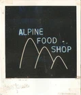 Vintage Neon Sign Of Alpine Deli Original Polaroid SX-70