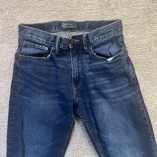 Gap Fit Herren Jeans 29/30 Blau 100% Baumwolle Straight Mid Rise Regular Fit Denim - Bild 2 von 9