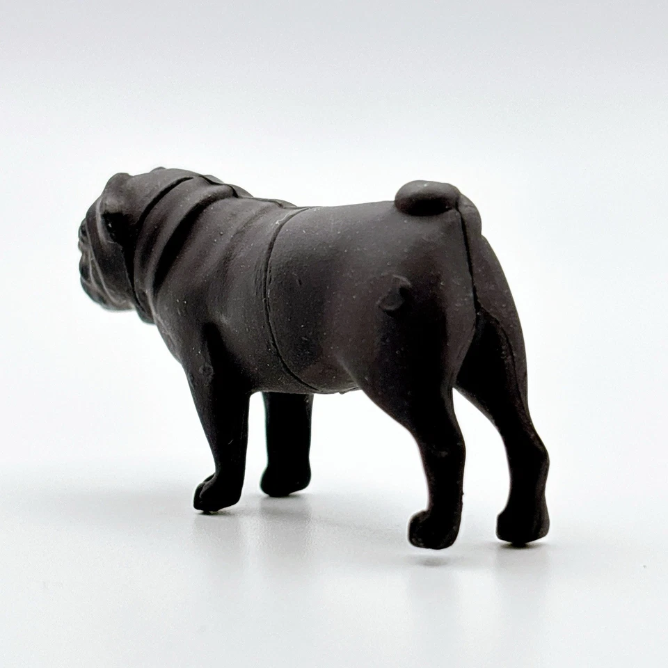 Kaiyodo Furuta Huevo de Chocolate Japón Perro Pug Mini Figura Animal Perro De Colección Envío Gratis Foto 4 de 4
