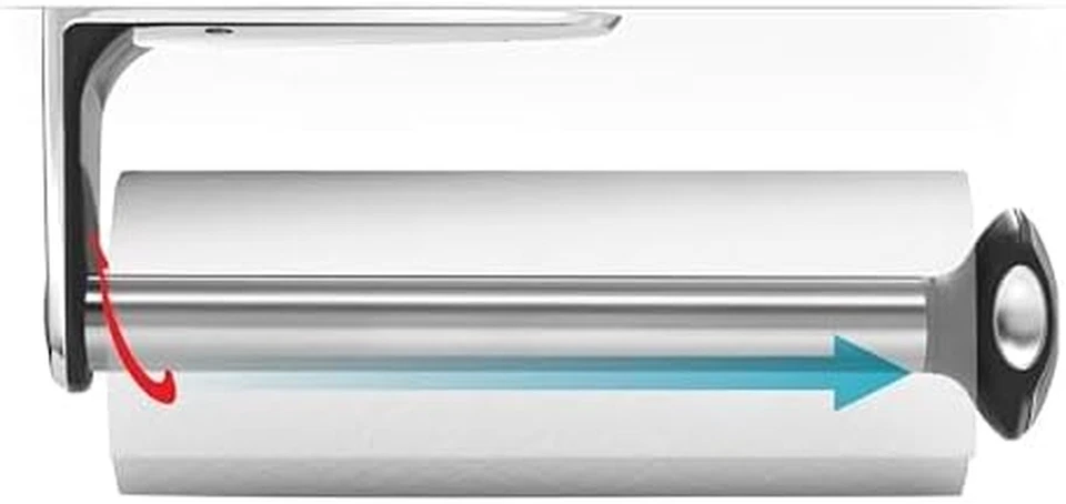 Toallero de papel de montaje en pared Simplehuman, acero inoxidable Foto 3 de 4