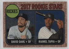 2017 Topps Heritage Rookie Stars Chrome 174/999 David Dahl Raimel Tapia #258 a5h